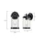 Westinghouse Fixture Wall Outdoor 60W Kezia, Textured Black Industrial Stl Clear Glass 6122100 - alternate 4